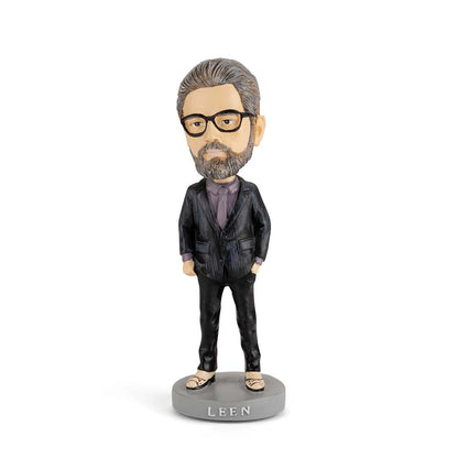 Reuzel Founders' Bobble Heads featuring detailed 2026 LEEN character design with expressive facial features and iconic style.