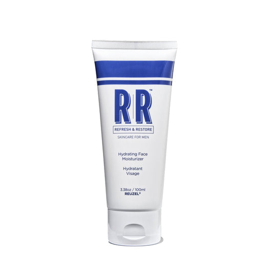 Tube of Reuzel Refresh & Restore hydrating face moisturizer on a white background